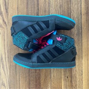 Adidas Originals Adi-Rise AR 3.0 High Top Adidas Black Blue sz.11